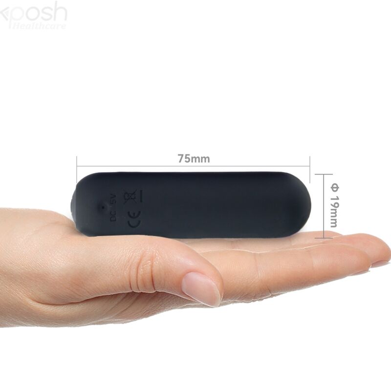 ARMONY - SPLASH HAHA VIBRATORE BULLET SILICONE 10 VIBRAZIONI 75 X 19 CM NERO