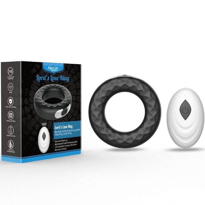 ARMONY - LORD'S LOVE ANELLO VIBRANTE CON TELECOMANDO NERO