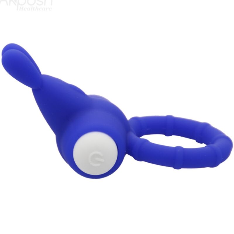 ANELLO PENE VIBRANTE IN SILICONE MS BUNNY BLU