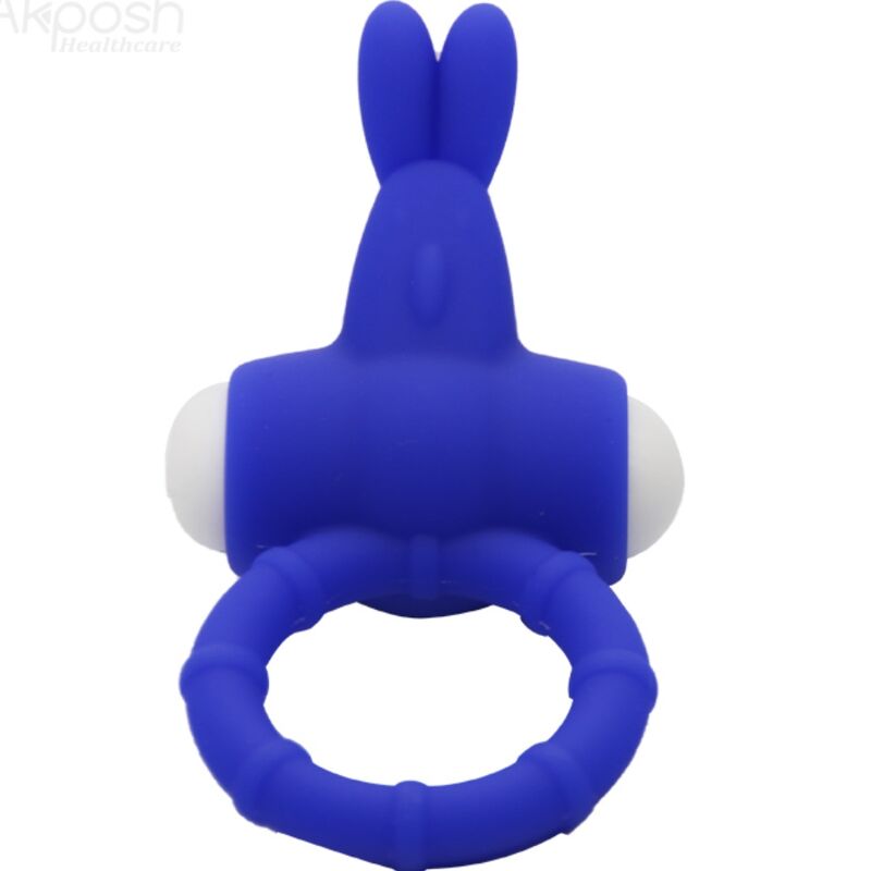 ANELLO PENE VIBRANTE IN SILICONE MS BUNNY BLU