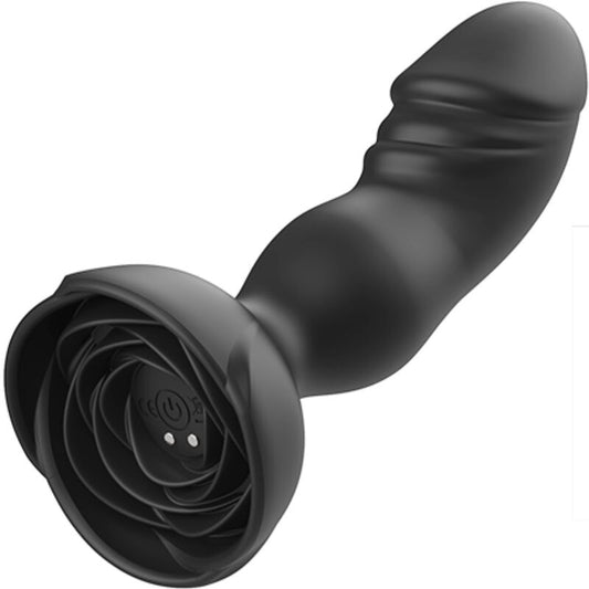 PLUG ANALE VIBRANTE CON TELECOMANDO EXTREME A BLOOM ROSE NERO