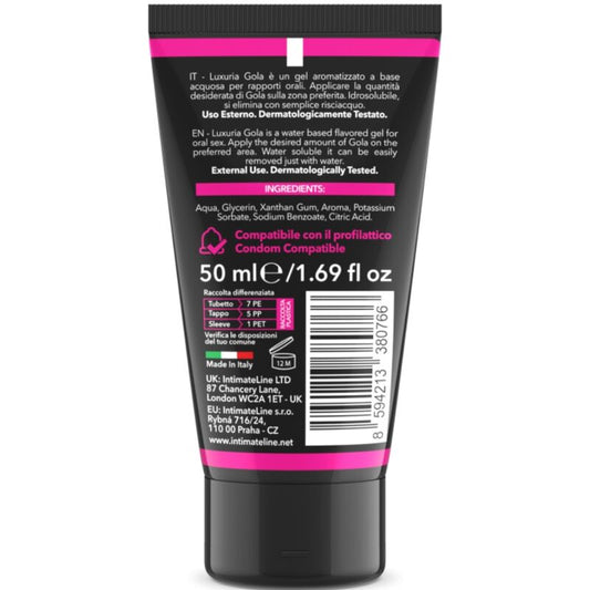 INTIMATELINE - LUXURIA GEL PER IL SESSO ORALE GUSTO CILIEGIA 50 ML