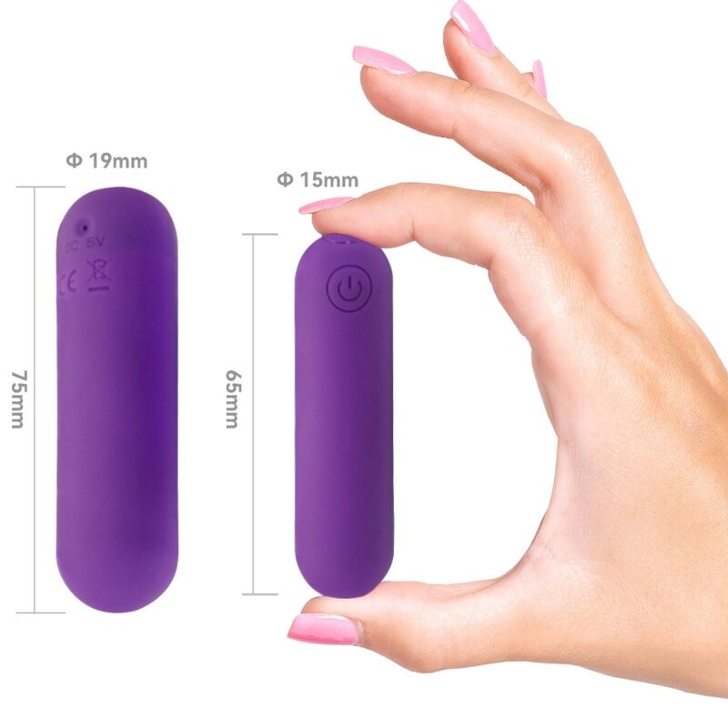ARMONY - SPLASH HAHA VIBRATORE BULLET SILICONE 10 VIBRAZIONI 75 X 19 CM VIOLA