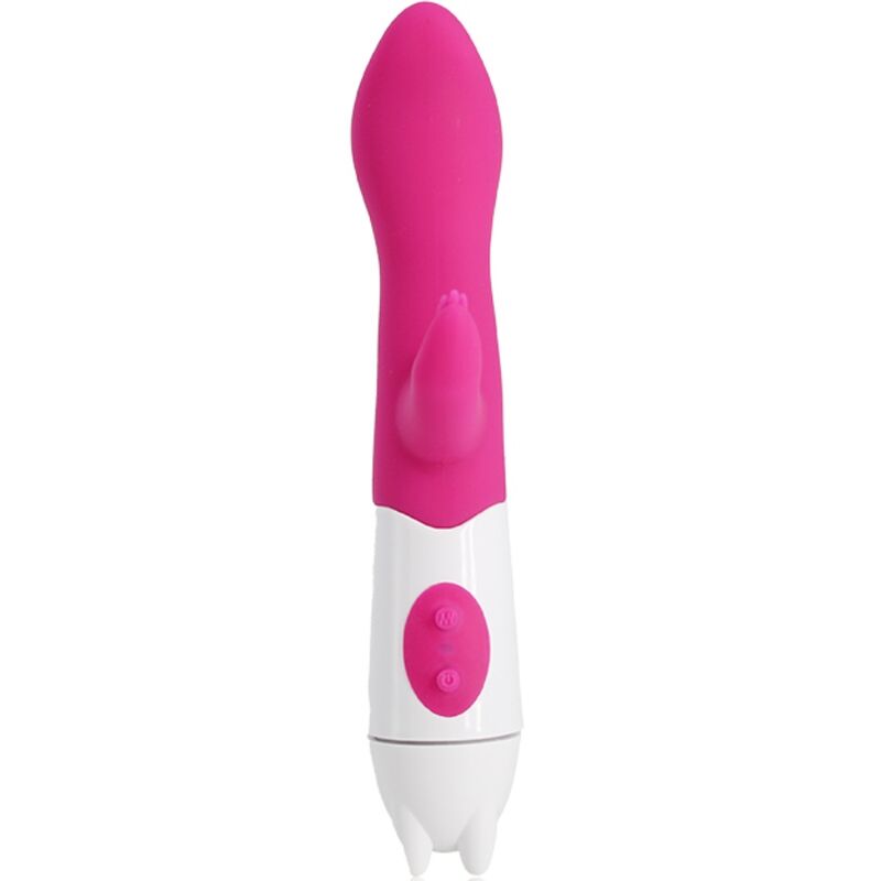 VIBRATORE CON STIMOLATORE CLITORIDEO G-SPOT ROSA - ARMONY