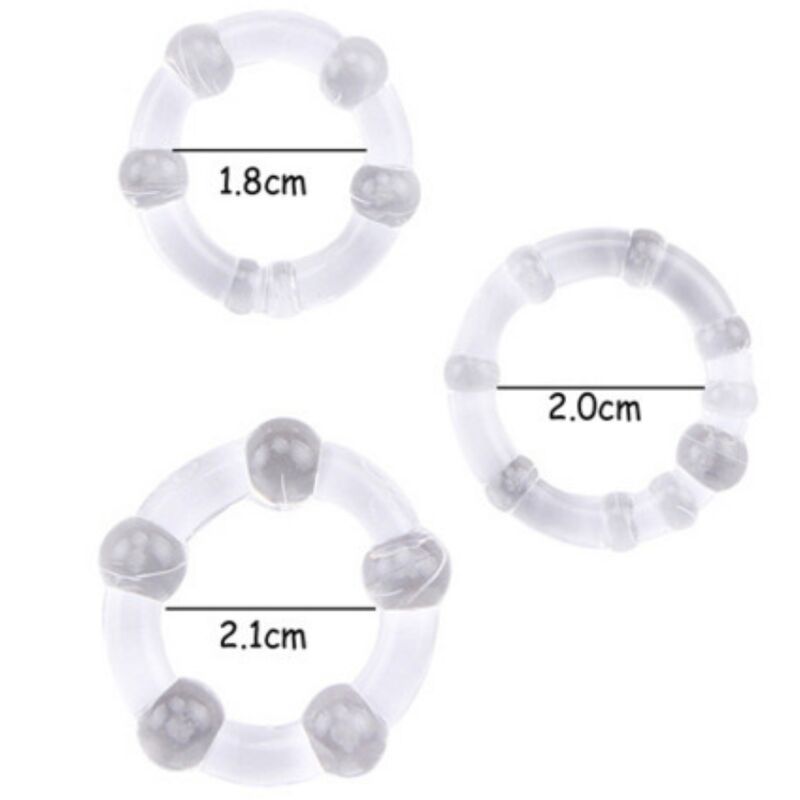 ANELLO PENE CLASSIC CON PERLINE TITAN LOVE SET 3 PZ