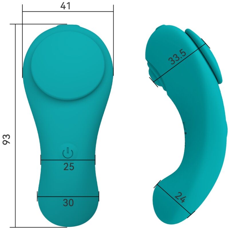 ARMONY -  PLEASURE VIBRATORE DA MUTANDINA CON TELECOMANDO 3 VELOCITÀ VERDE