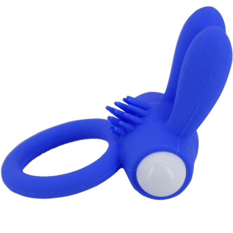 ANELLO PENE VIBRANTE IN SILICONE MR BUNNY BLU