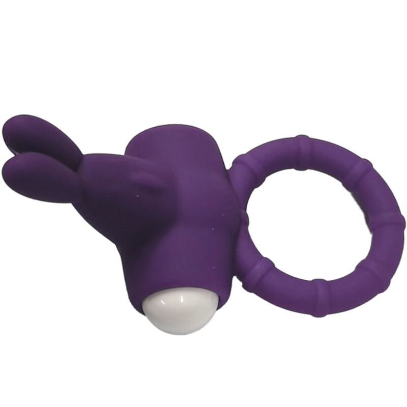 ANELLO PENE VIBRANTE IN SILICONE MS BUNNY VIOLA