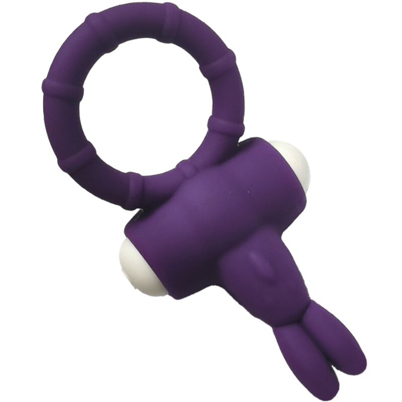 ANELLO PENE VIBRANTE IN SILICONE MS BUNNY VIOLA