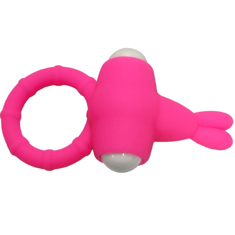 ANELLO PENE VIBRANTE IN SILICONE MS BUNNY ROSA