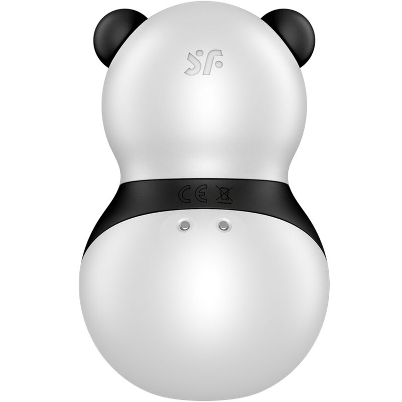 SATISFYER - PANDA VIBRATORE SUCCHIA CLITORIDE TASCABILE BIANCO E NERO