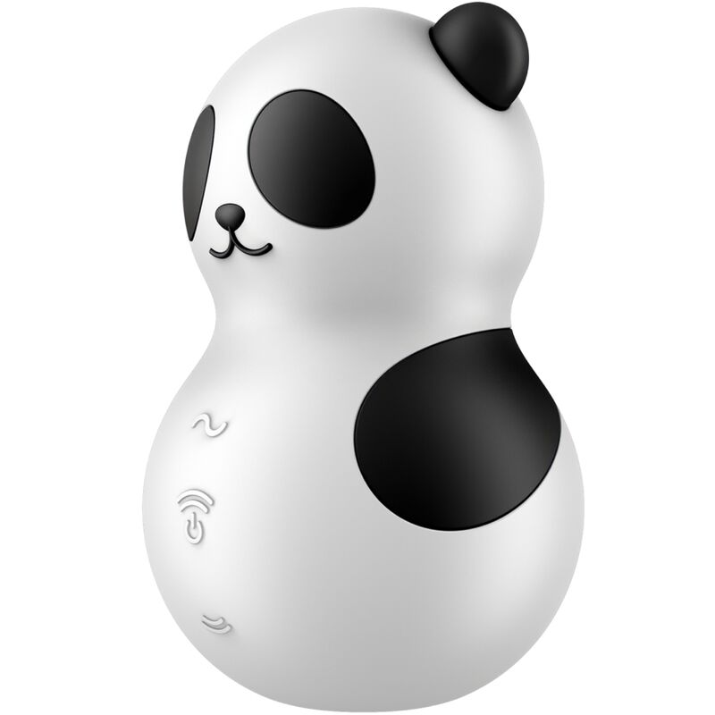 SATISFYER - PANDA VIBRATORE SUCCHIA CLITORIDE TASCABILE BIANCO E NERO