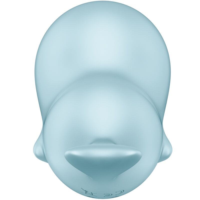 SATISFYER - SASSY SEAL VIBRATORE SUCCHIA CLITORIDE AIR PULSE AZZURRO