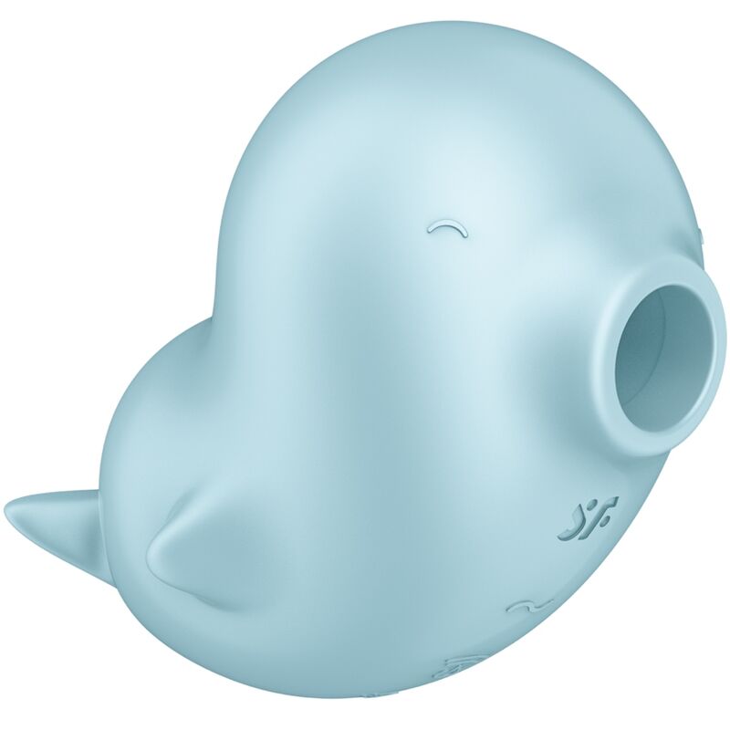 SATISFYER - SASSY SEAL VIBRATORE SUCCHIA CLITORIDE AIR PULSE AZZURRO
