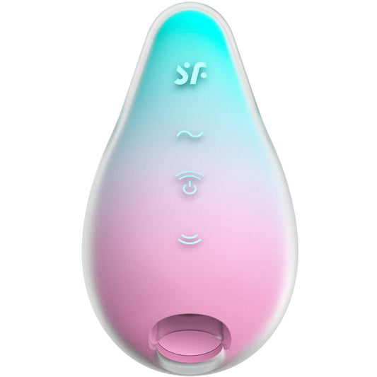 SATISFYER - MERMAID VIBES STIMOLATORE E VIBRATORE AIR PULSE  MENTA-ROSA