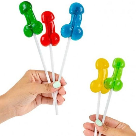 SECRETPLAY - ESPOSITORE DI LECCA-LECCA A FORMA DI PENE CON ALCOOL 40 UNITÀ