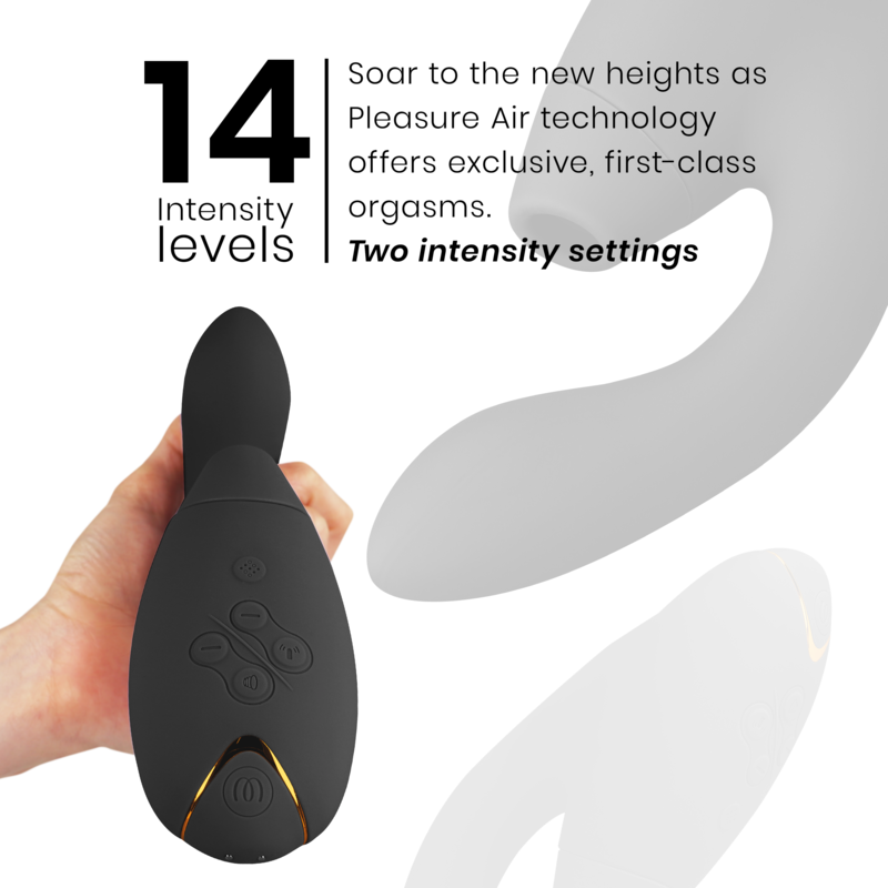 DOPPIO STIMOLATORE CON TECNOLOGIA PLEASURE AIR, IMPERMEABILE E RICARICABILE