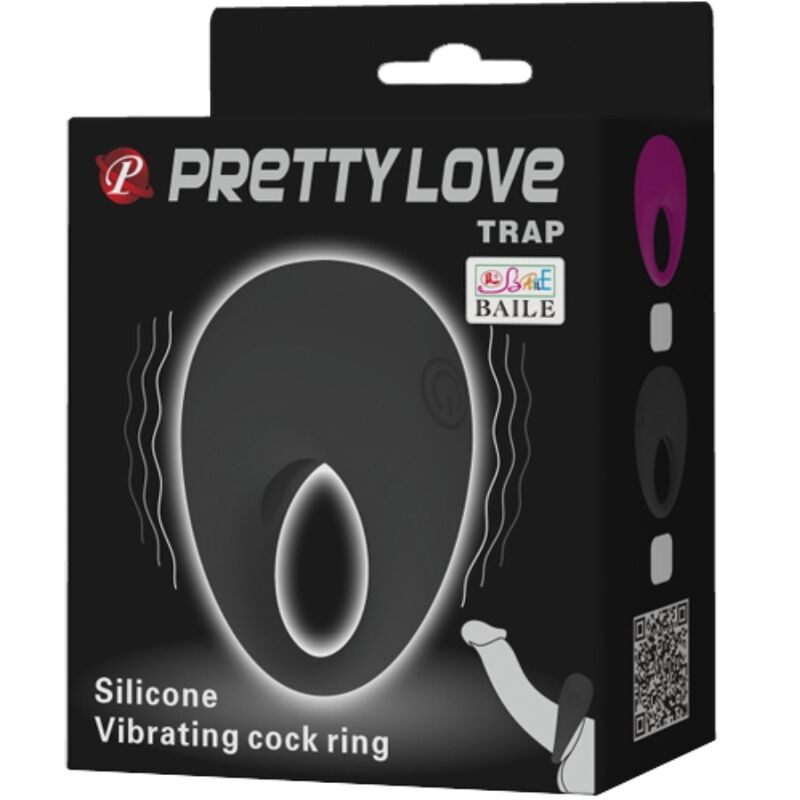 PRETTY LOVE - ANELLO PENE TRAP VIBRANTE NERO