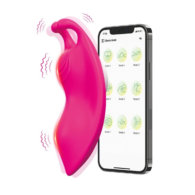 VIBRATORE PANTY DA MUTANDINA E STIMOLATORE G-SPOT HONEYBEE CON APP FUCSIA