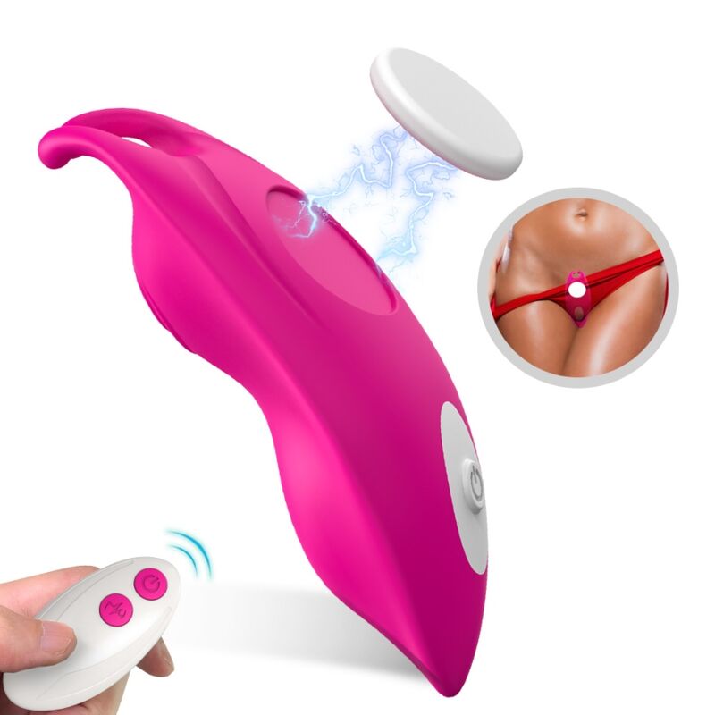 VIBRATORE PANTY DA MUTANDINA E STIMOLATORE G-SPOT CON TELECOMANDO HONEYBEE FUCSIA