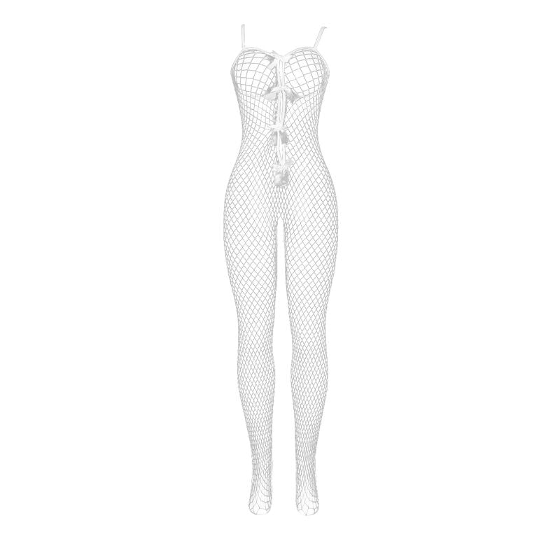BODYSTOCKING A RETE CROTCHLESS, FIOCCHI ELEGANTI, COMFORT ELASTICO