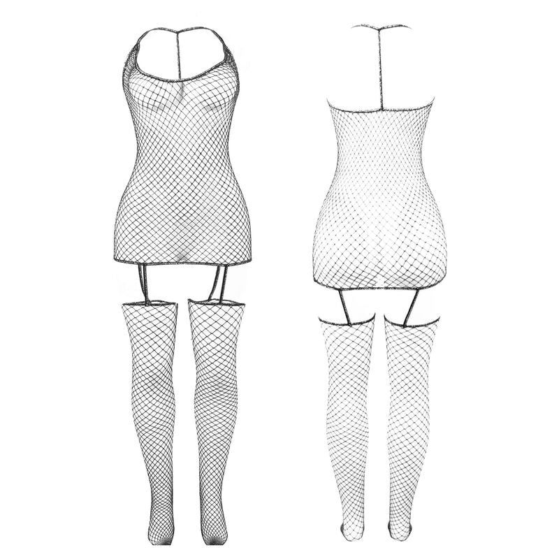 BODYSTOCKING A RETE LUCIDA, DESIGN SEXY E AUDACE, ELASTICO E CONFORTEVOLE