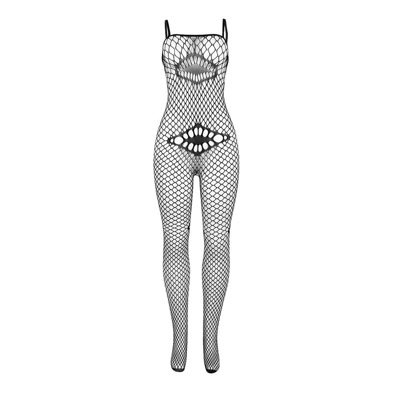BODYSTOCKING A RETE NERO, DESIGN SENSUALE, TAGLIA UNICA