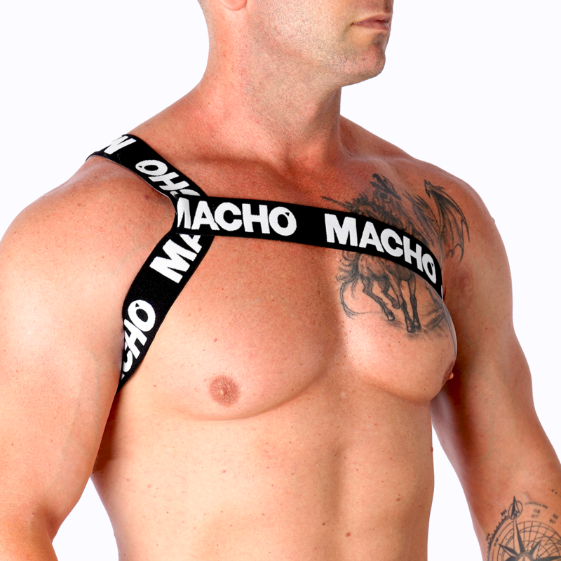 MACHO - ROMANO HARNESS BIANCO S/M