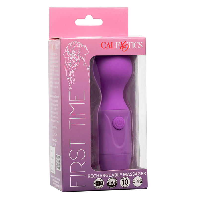 CALEXOTICS - FIRST TIME MASSAGGIATORE RICARICABILE  10 VIBRAZIONI VIOLA