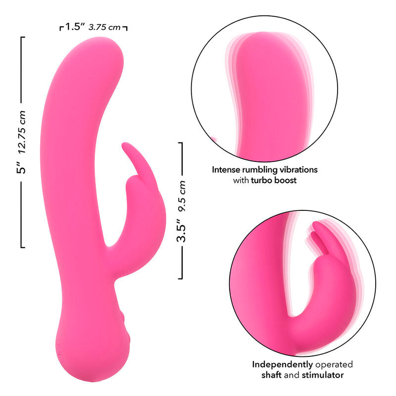 CALEXOTICS - FIRST TIME  VIBRATORE CON RABBIT RICARICABILE ROSA