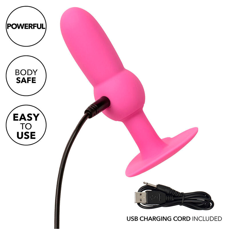 CALEXOTICS - FIRST TIME PLUG ANALE CON PERLINE 10 VIBRAZIONI ROSA