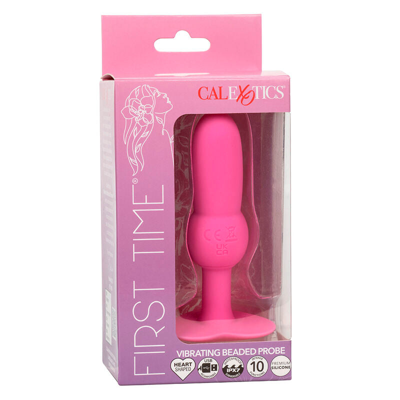 CALEXOTICS - FIRST TIME PLUG ANALE CON PERLINE 10 VIBRAZIONI ROSA