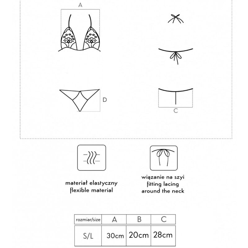 REGGISENO + PERIZOMA, DESIGN SEDUCENTE, NERO ELEGANTE