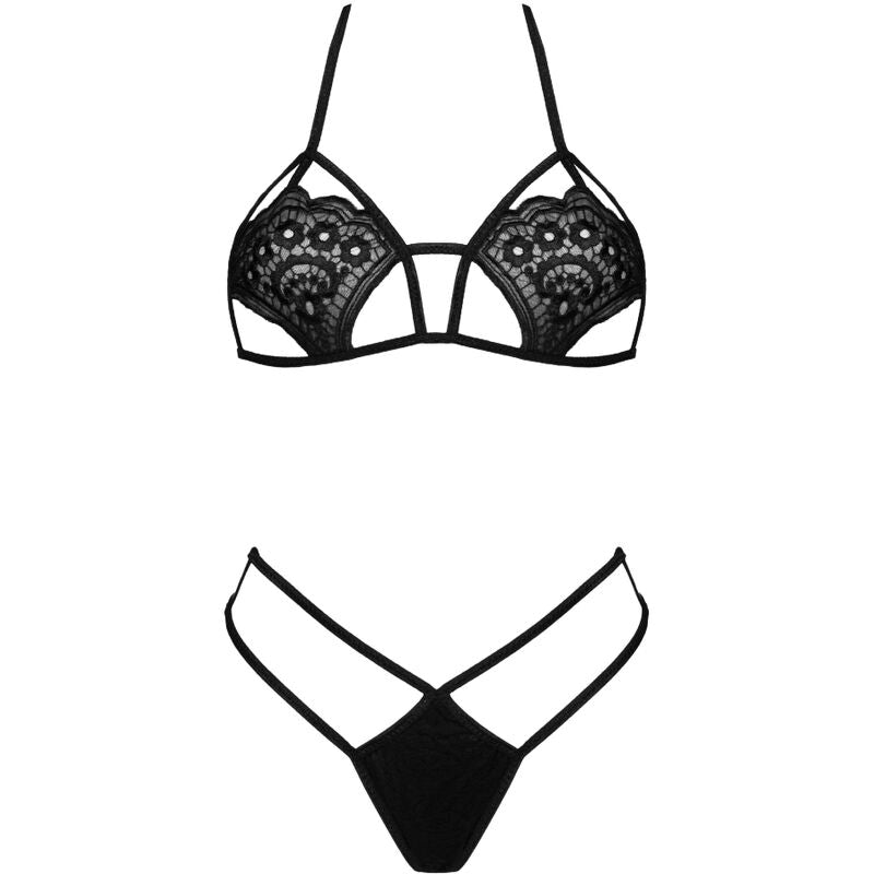 REGGISENO + PERIZOMA, DESIGN SEDUCENTE, NERO ELEGANTE