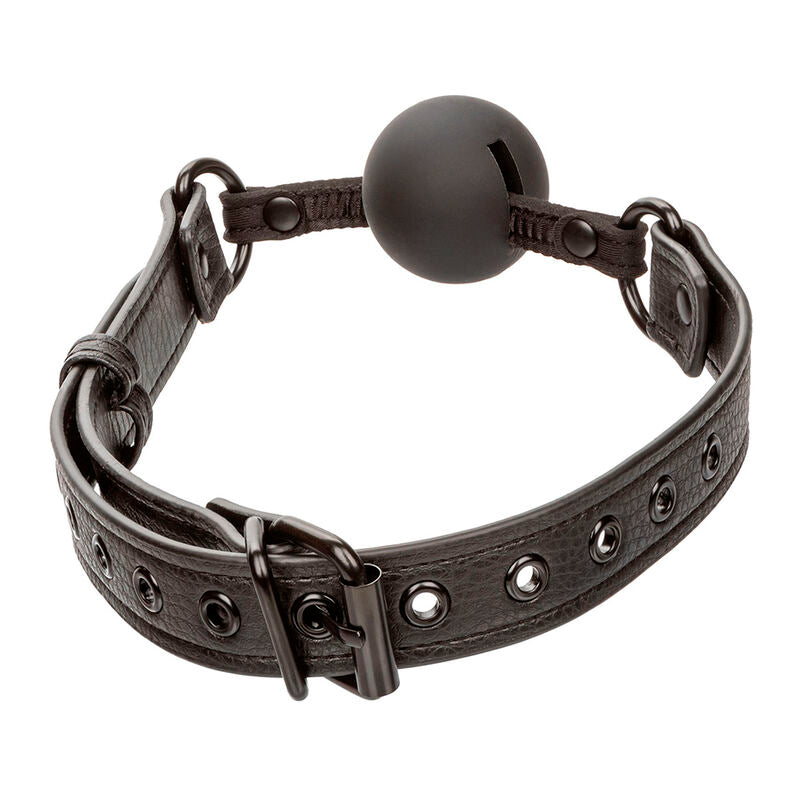 BALL GAG IN SILICONE NOCTURNAL NERO