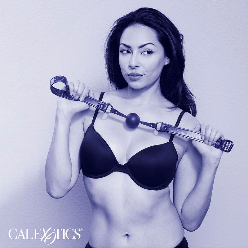 BALL GAG IN SILICONE NOCTURNAL NERO