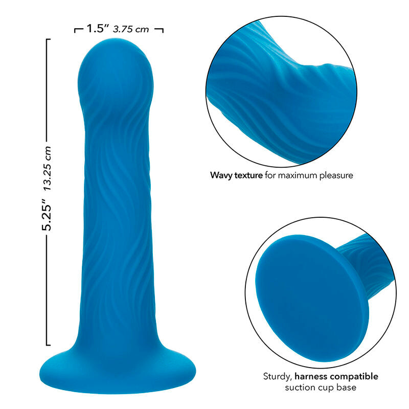 CALEXOTICS - PLUG ANALE WAVE RIDER RIPPLE BLU
