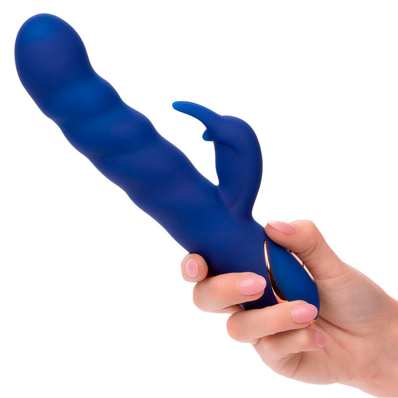 CALEXOTICS - JACK RABBIT  WAVE MOTION VIBRATORE CON RABBIT BLU
