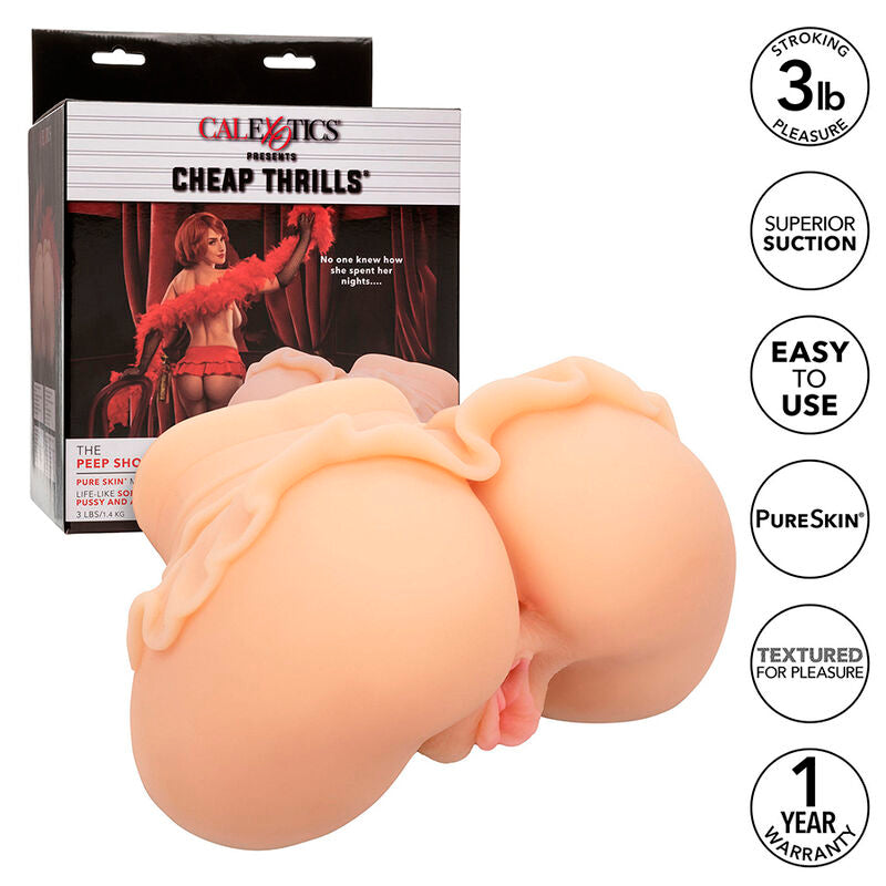 CALEXOTICS - THE PEEP SHOW GIRL MASTURBATORE REALISTICO DOPPIO INGRESSO NUDE