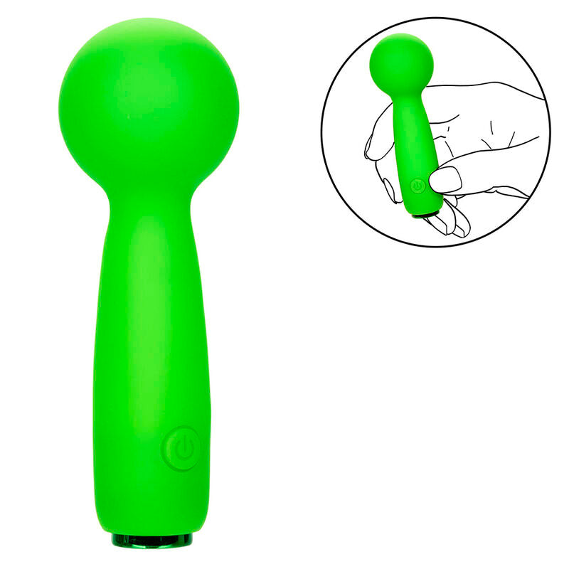 CALEXOTICS - NEON VIBES THE BUBBLY VIBE  MINI MASSAGGIATORE  10 VIBRAZIONI VERDE