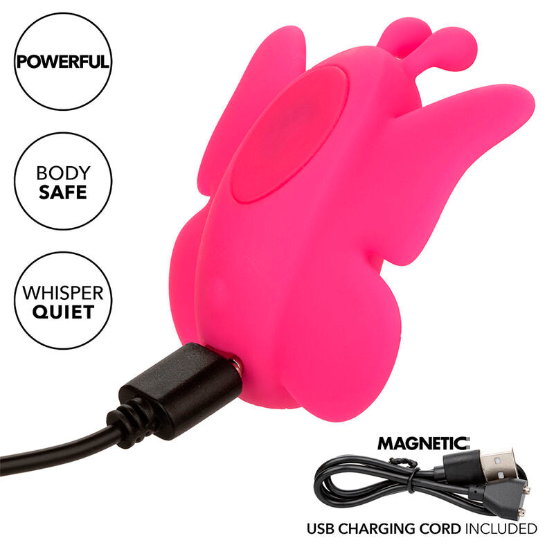 STIMOLATORE CLITORIDE 10 VIBRAZIONI NEON VIBES THE FLUTTER VIBE ROSA