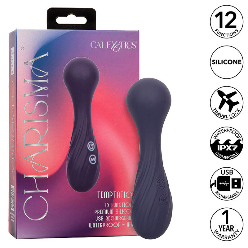 CALEXOTICS - CHARISMA TEMPTATION  MASSAGGIATORE 12 FUNZIONI VIOLA