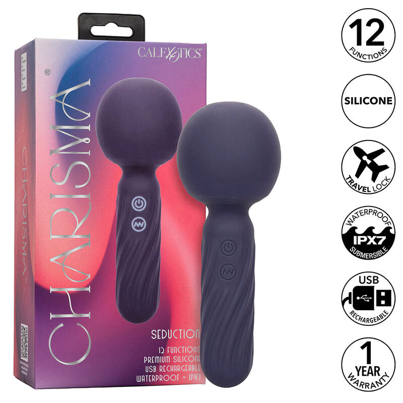 MASSAGGIATORE WAND 12 FUNZIONI CHARISMA SEDUCTION VIOLA