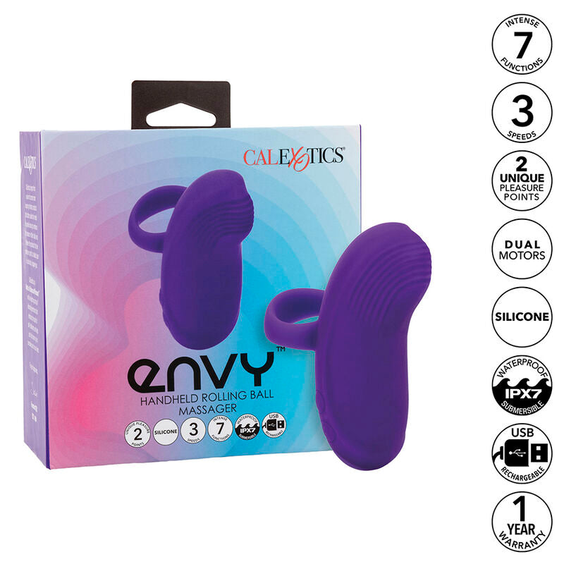 CALEXOTICS - ENVY MASSAGGIATORE PALMARE  7 VIBRAZIONI VIOLA
