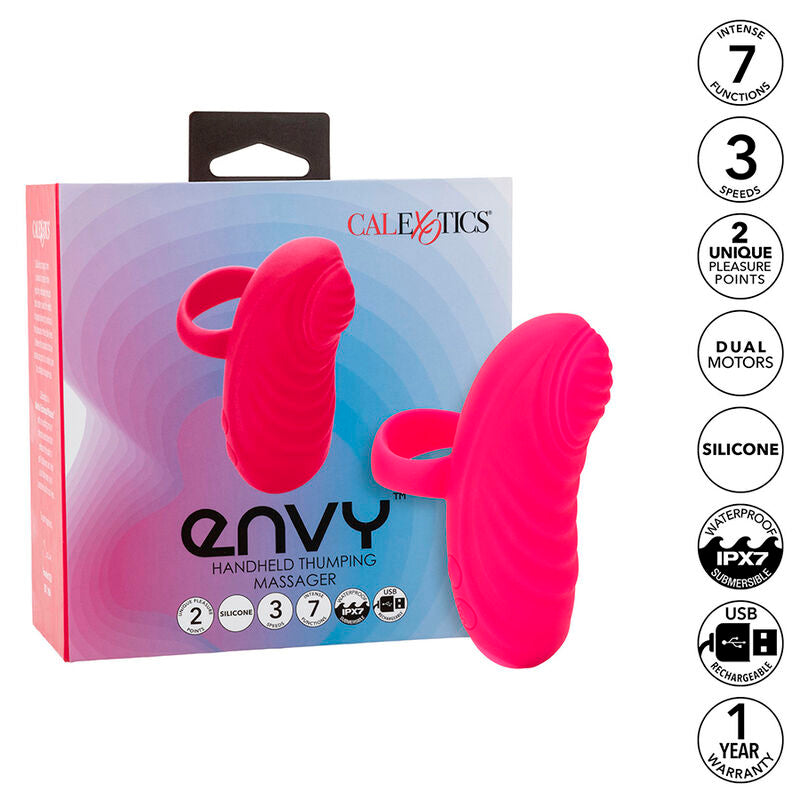 CALEXOTICS - ENVY MASSAGGIATORE PALMARE  7 VIBRAZIONI ROSA