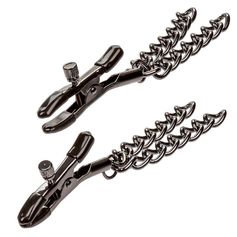 CALEXOTICS - EUPHORIA  MORSETTI PER CAPEZZOLI CON CATENA 14,5 CM