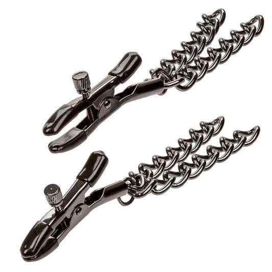 CALEXOTICS - EUPHORIA  MORSETTI PER CAPEZZOLI CON CATENA 14,5 CM