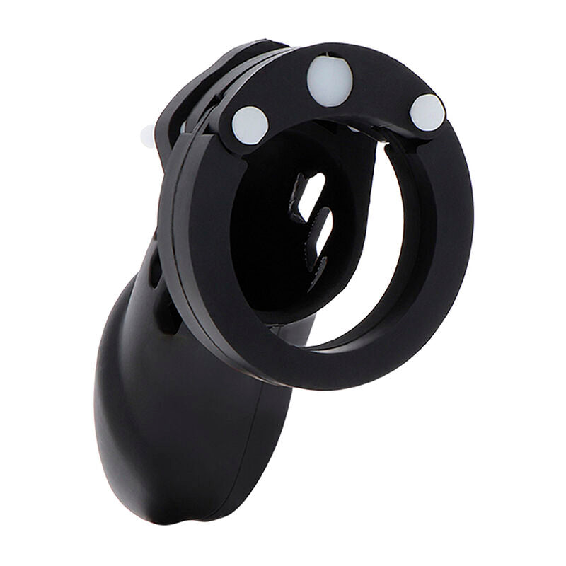 HIDDEN DESIRE - EXTREME GABBIA  DI CASTITÀ PER PENE IN SILICONE TAGLIA L NERO