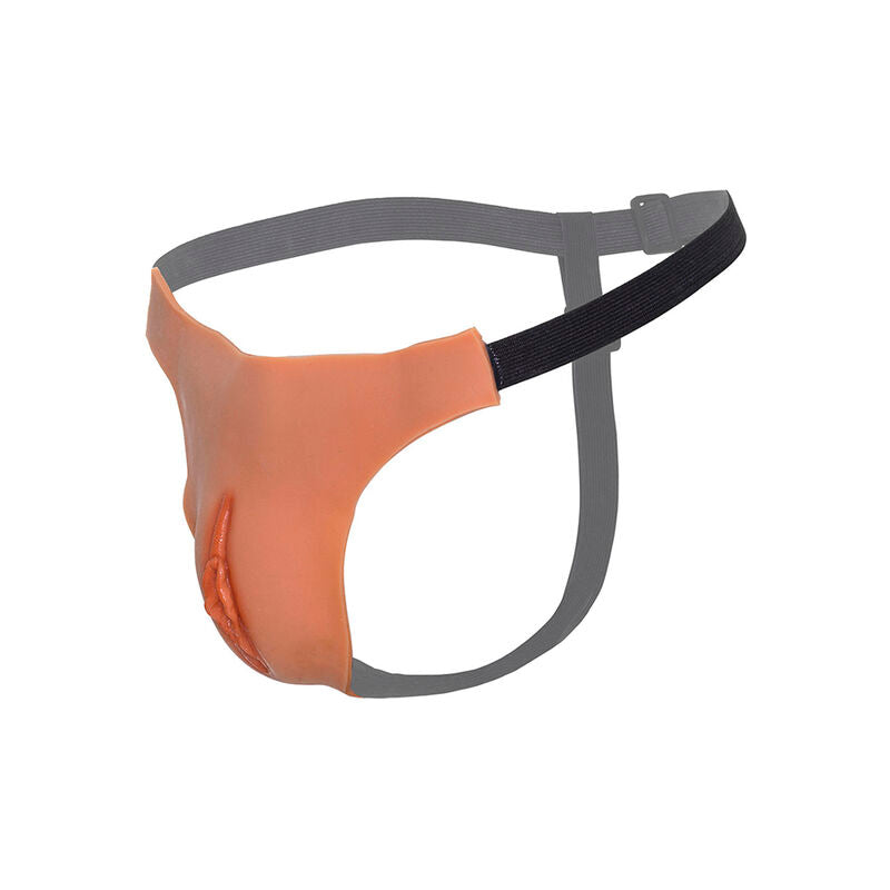 HIDDEN DESIRE - ALTER EGO VAGINA APERTA REGOLABILE CON  CINTURINI NUDE