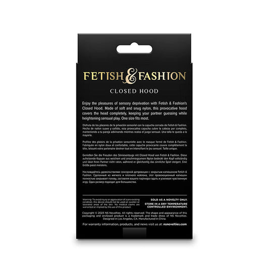 NS NOVELTIES - FETISH & FASHION - CAPPUCCIO CHIUSO NYLON BIANCO